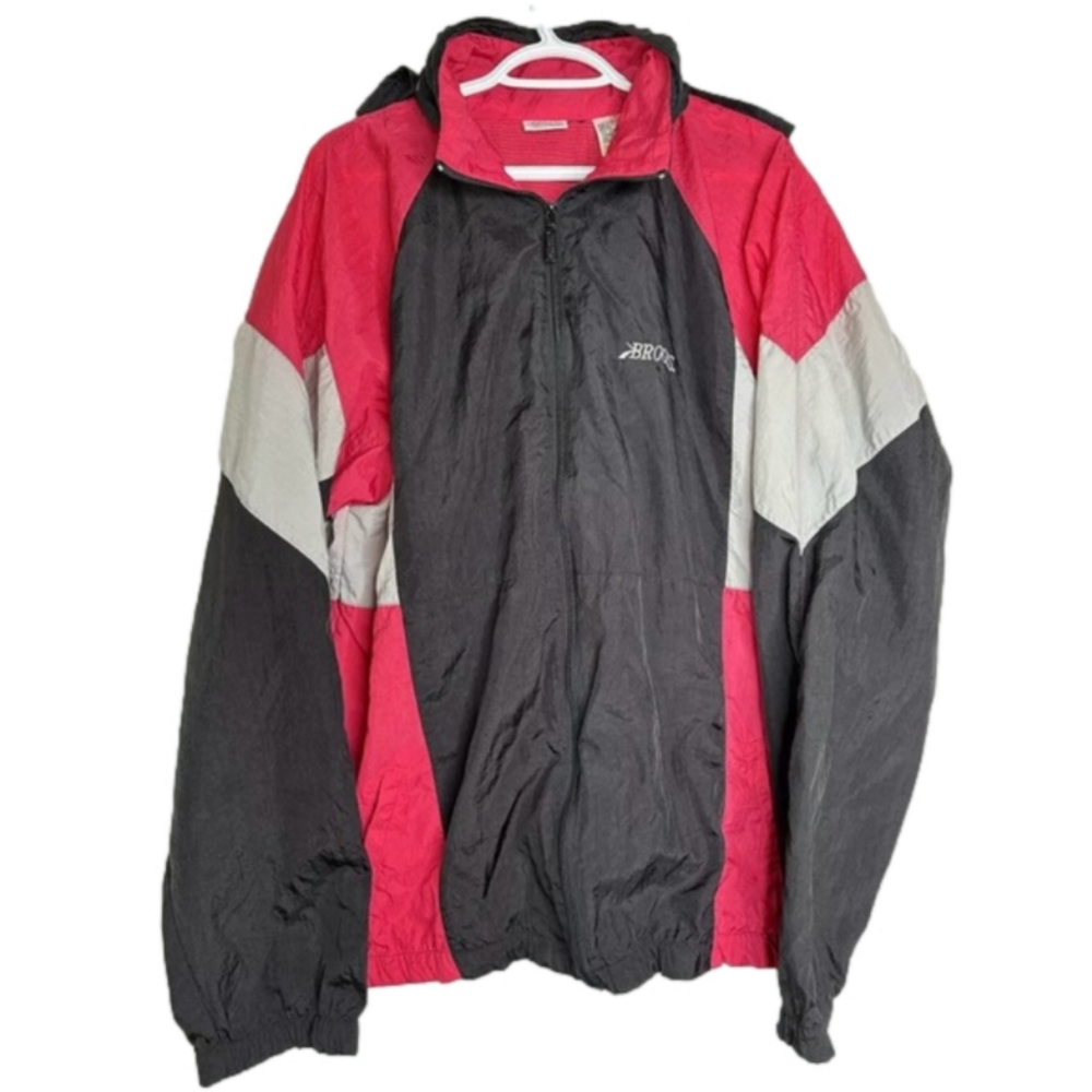 Vintage Brooks Training Zip 80’s 90’s Jacket Retro Windbreaker Adult Size Large